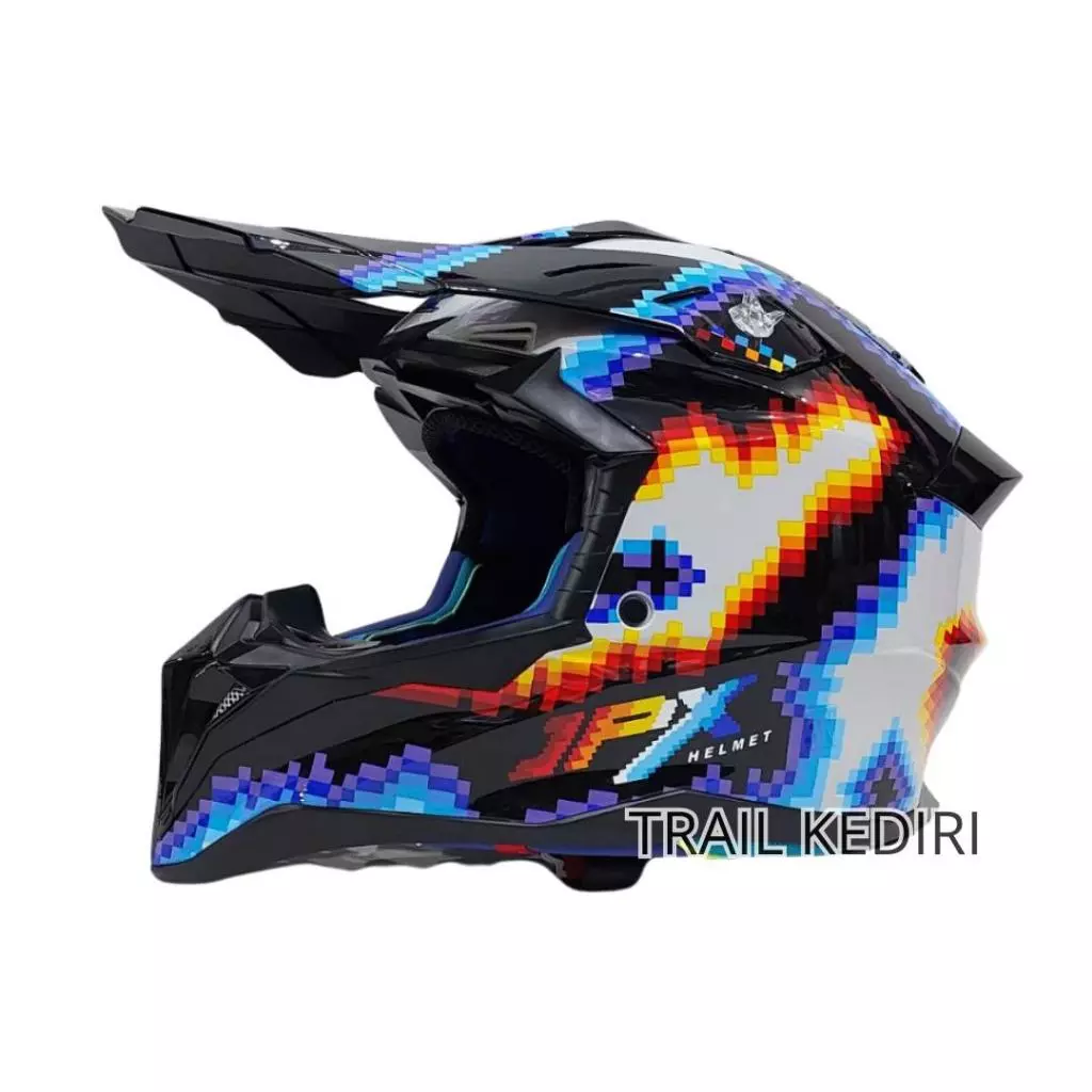 HELM JPX FOX3 FX3 ARTIC WHITE Trail Kediri